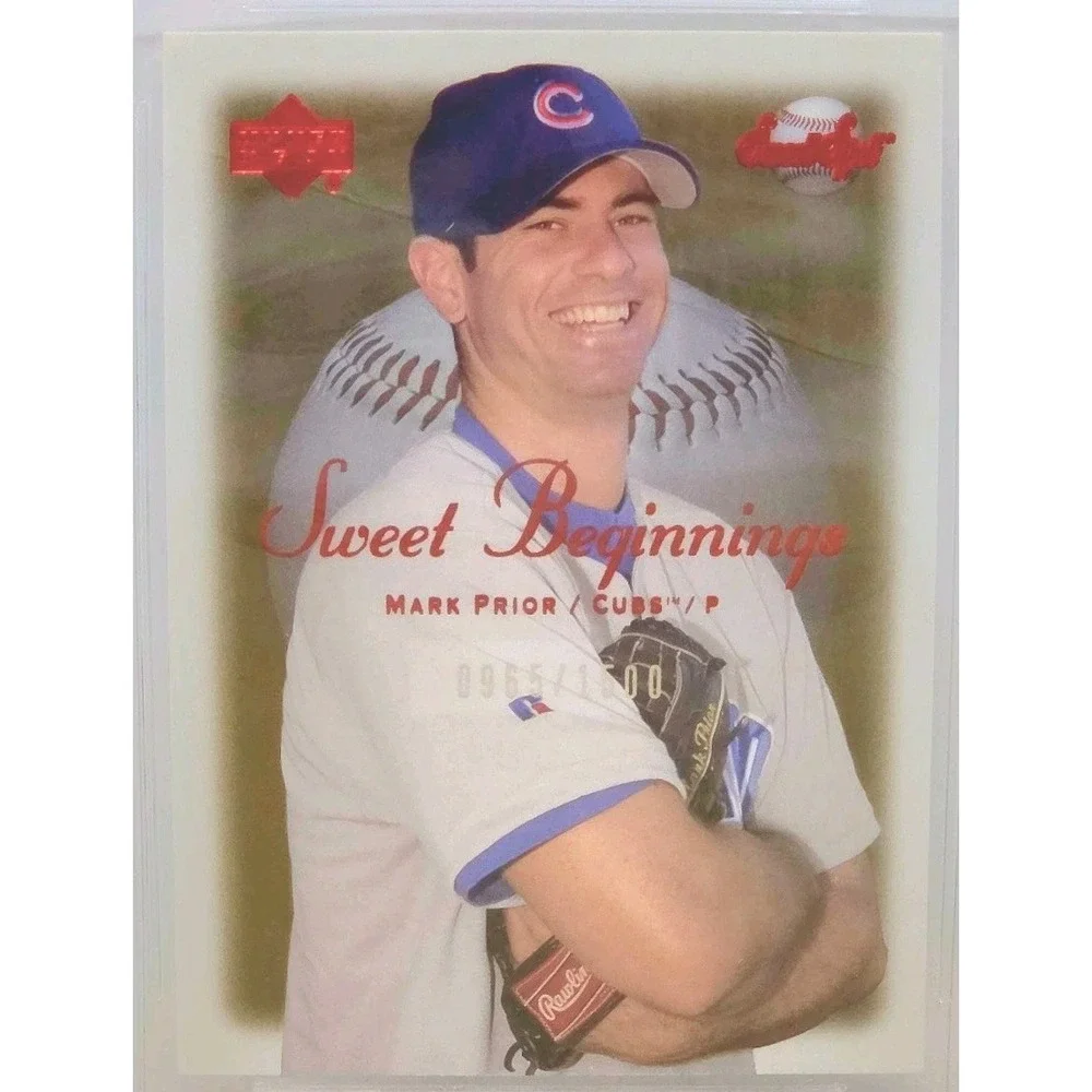 2001 Upper Deck Sweet Spot - Sweet Beginnings Mark Prior # /1500 (RC) BGS 9 MINT